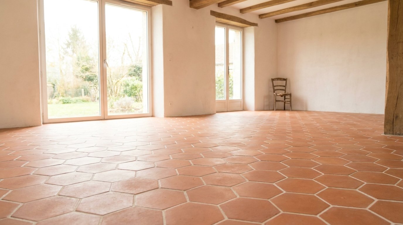 Après — Sol de chantier avant après