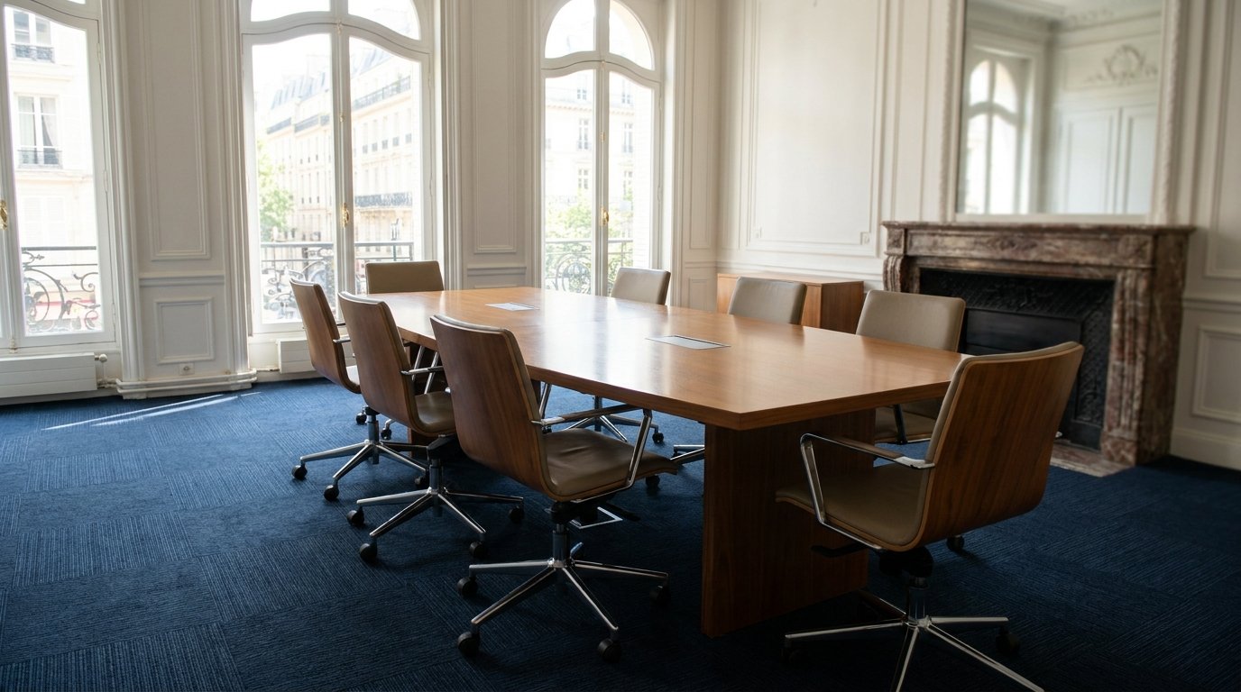 Après — Moquette salle de réunion avant après